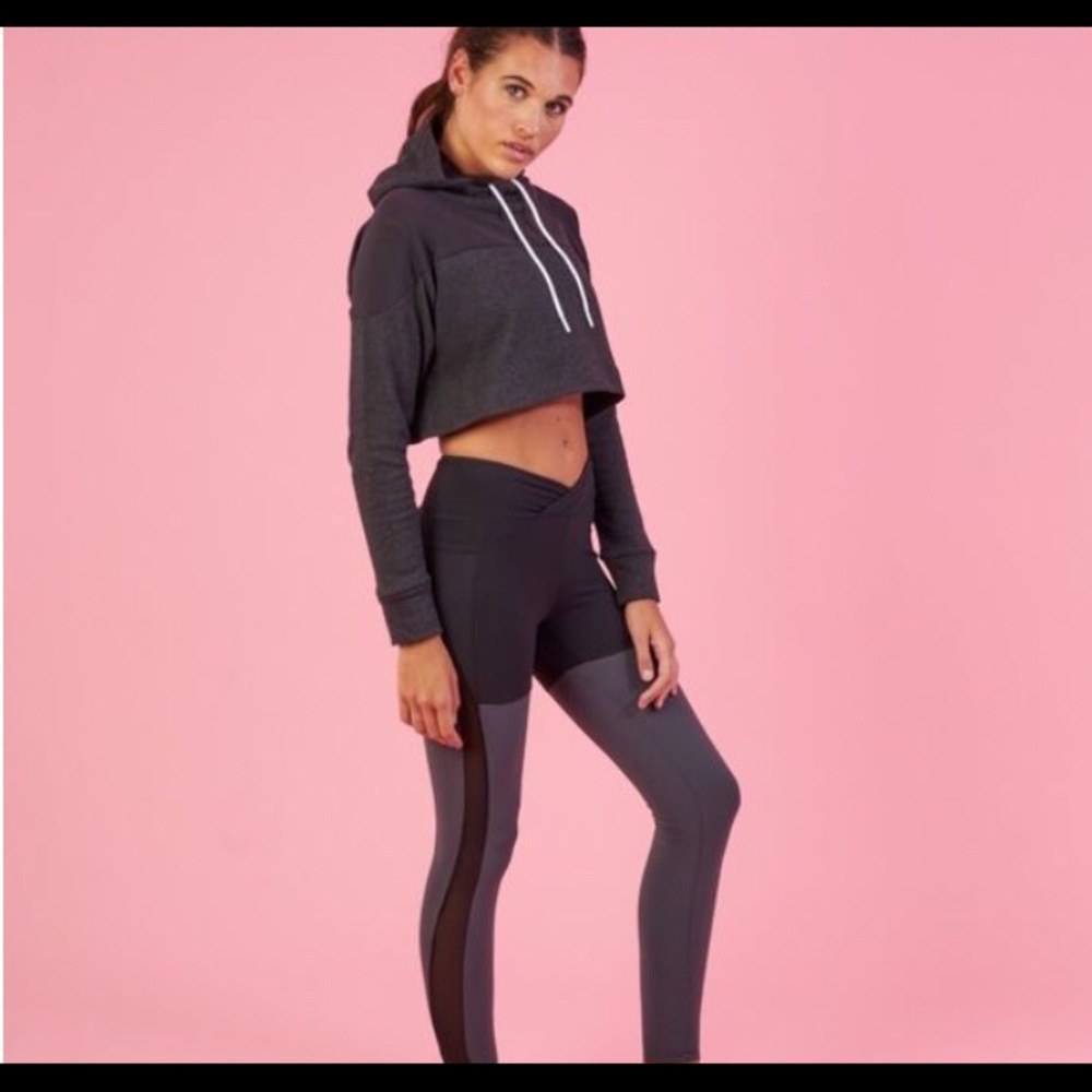 Nikki B Gymshark Cropped Surface Hoodie